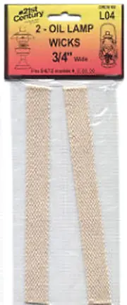Wick Pair Pack – 3/4-Inch Diameter Cotton Wicks 1