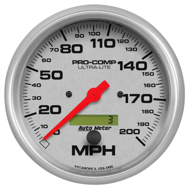 Autometer 4490 Mechanical Gauge – Perimeter-Illuminated Incandescent Dial 1