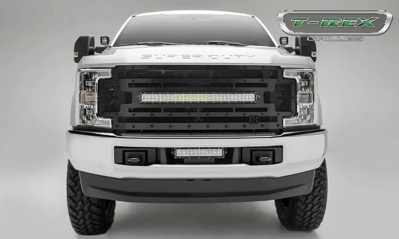 T-Rex 6315471-Br Stealth Torch Grille Guard – Black Mild Steel, Single-Piece Replacement 1